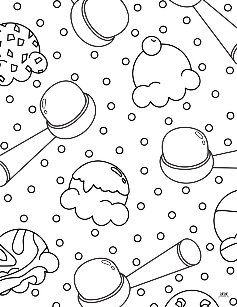 Ice cream coloring pages