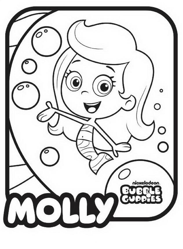 Bubble guppies coloring pages