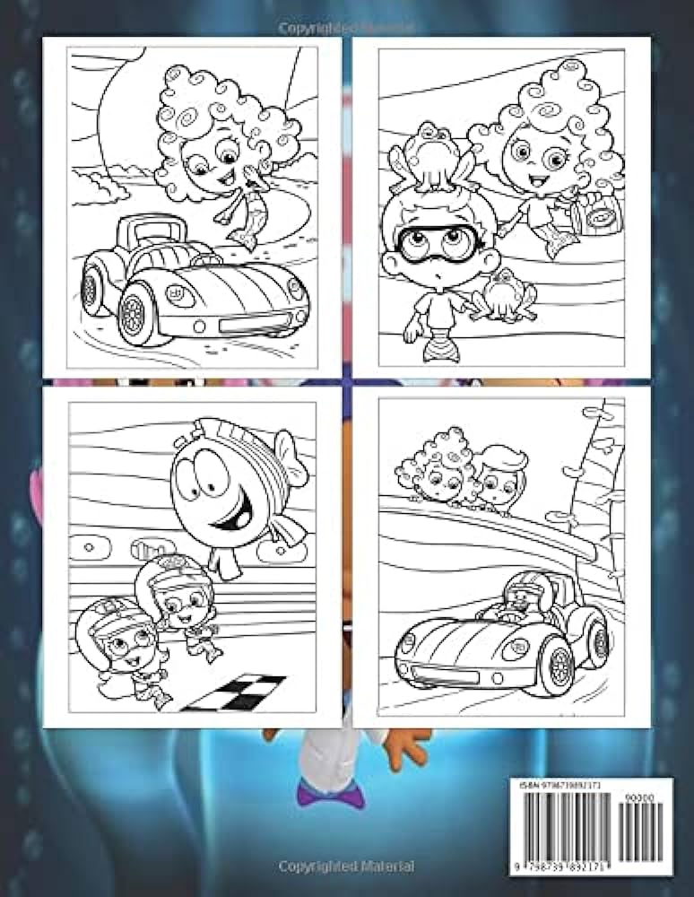 Bubble guppies coloring book bubble guppies colouring pages for kids and adults amazing drawings