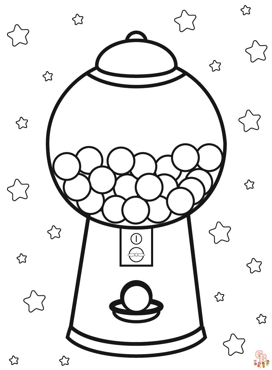 Enjoy coloring with candies coloring pages