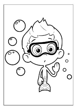 Printable bubble guppies coloring pages underwater adventures for kids