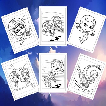 Engage your childs creativity with printable bubble guppies coloring pages