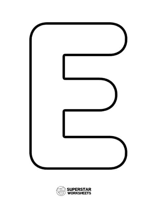 Letter e worksheets