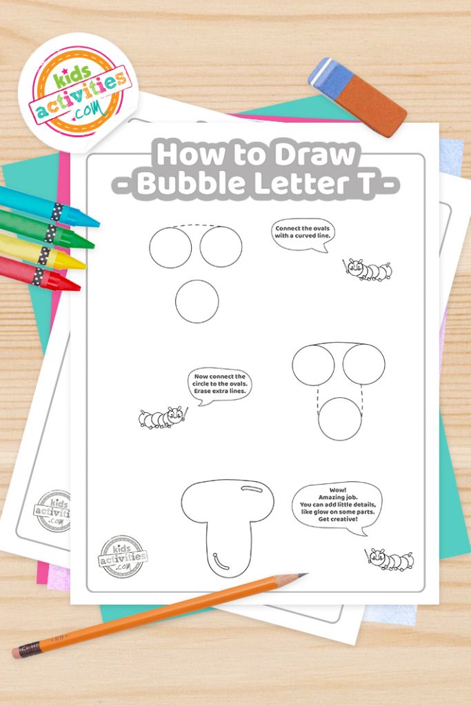 How to draw the letter t in bubble graffiti kids activities blog