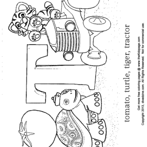 Letter t coloring pages printable for free download