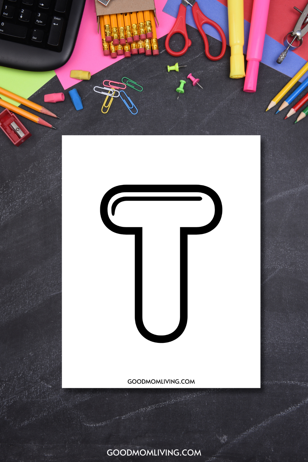 Bubble letter t free printables and how to draw