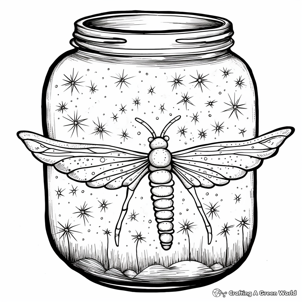 Lightning bug coloring pages