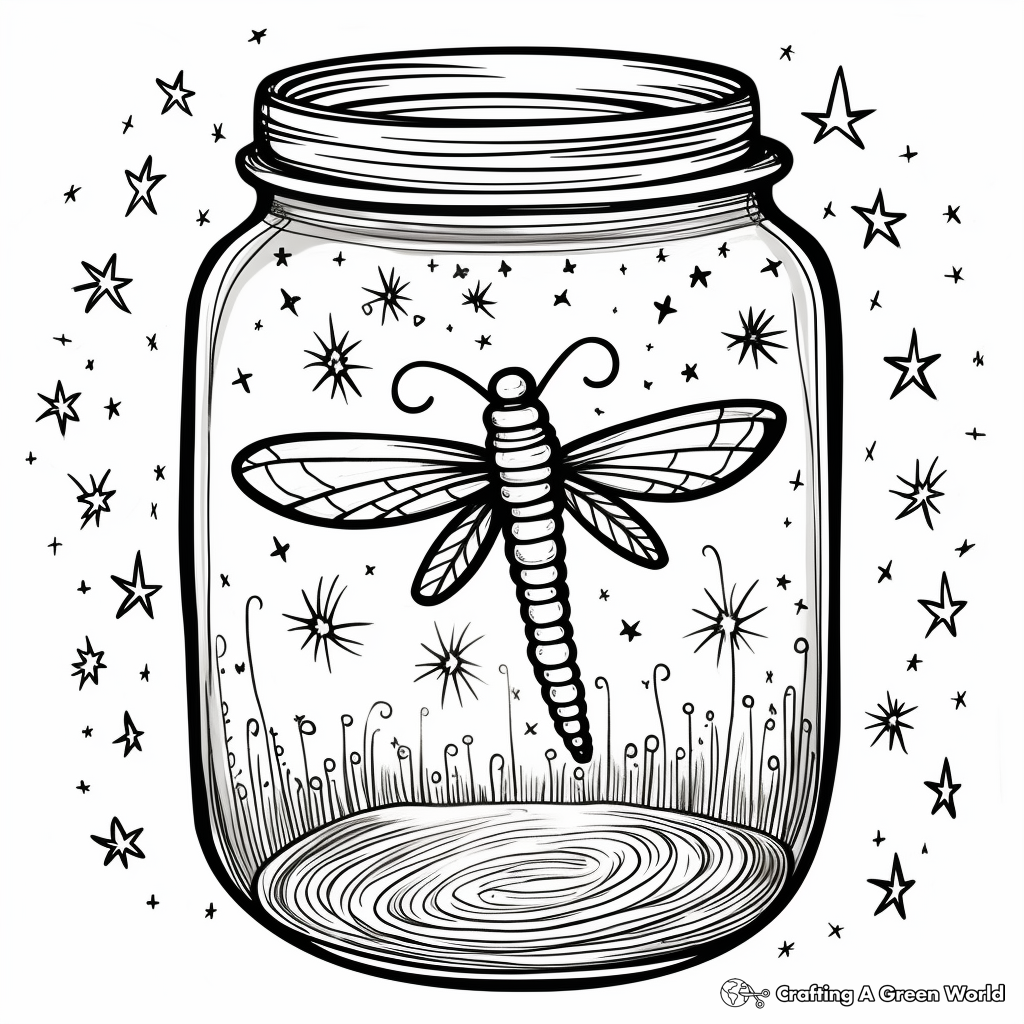 Lightning bug coloring pages