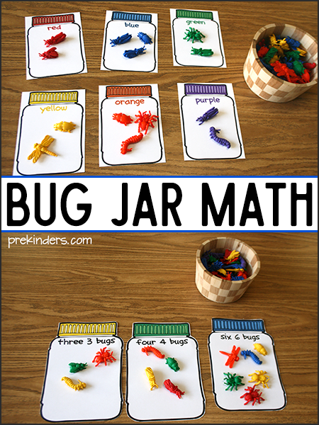 Bug jar math printables