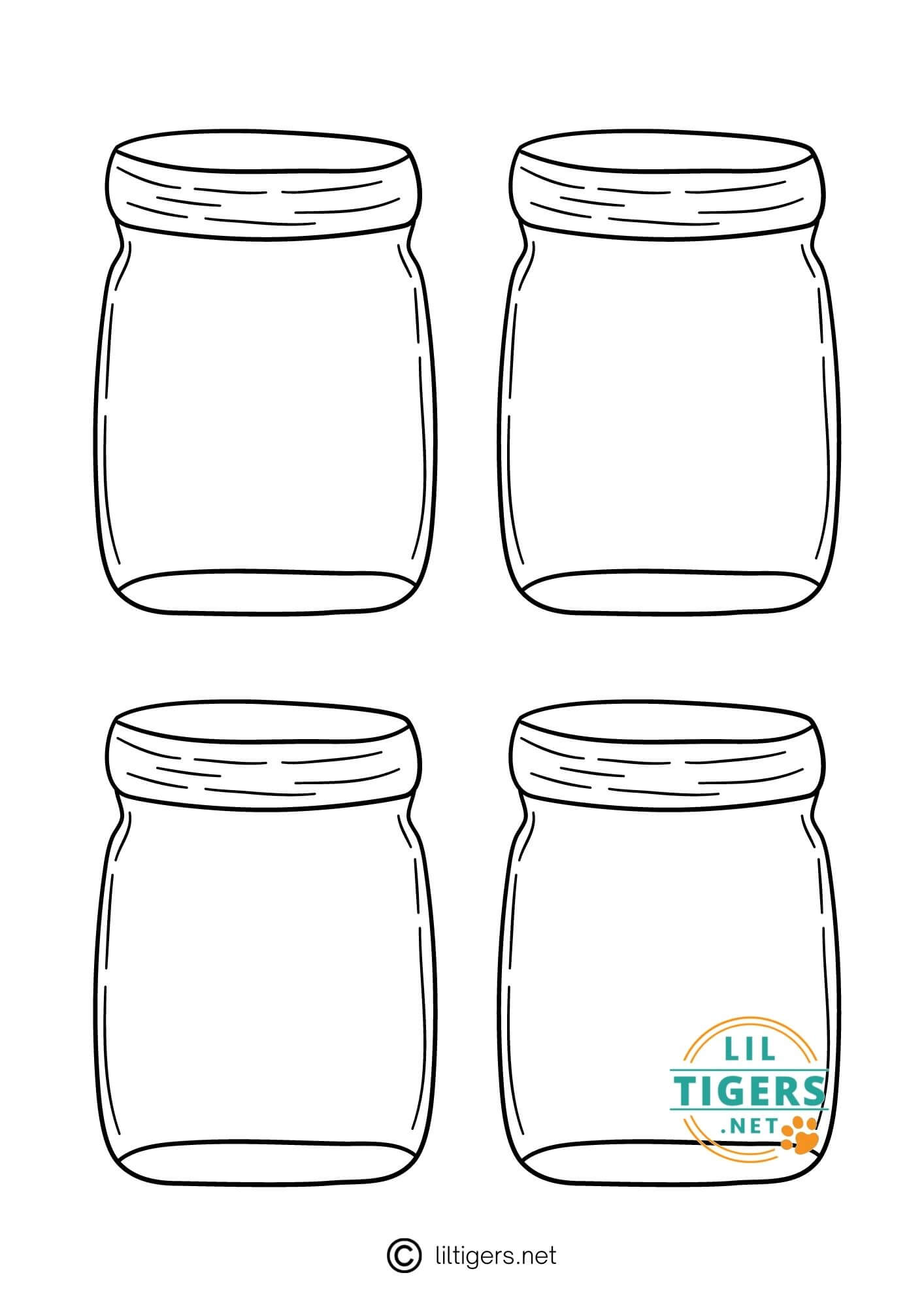 Free printable mason jar templates