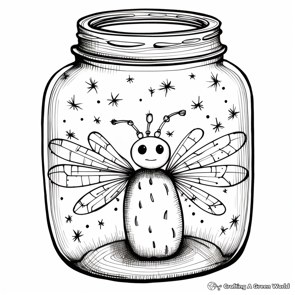 Lightning bug coloring pages