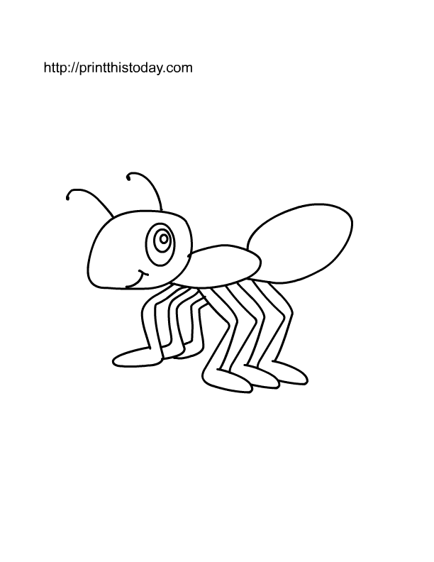 Free printable insects coloring pages