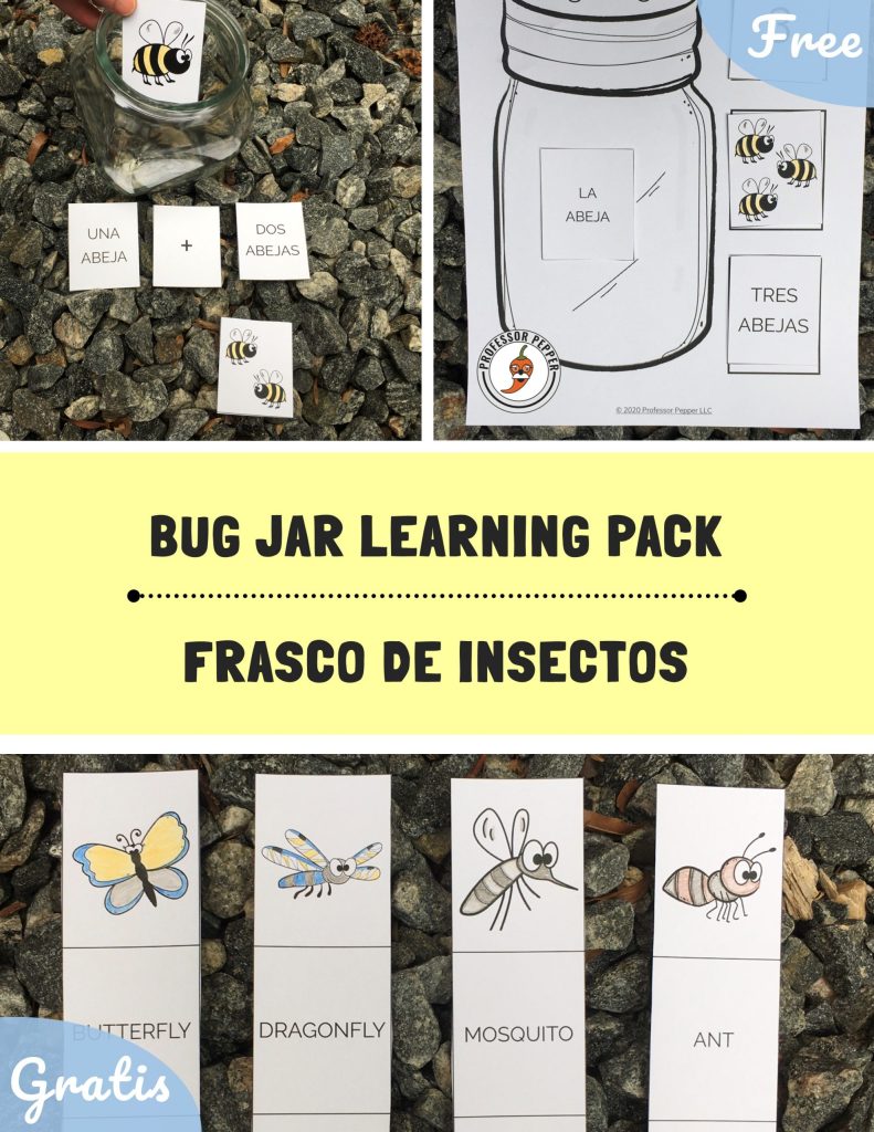 Bug jar learning pack frasco de insectos