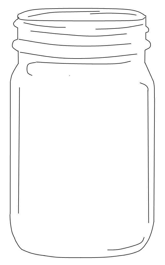 Mason jar template free printable