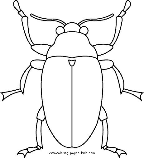 Bug coloring page