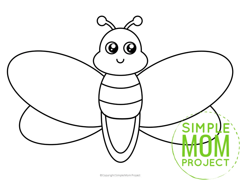 Free printable firefly template â simple mom project