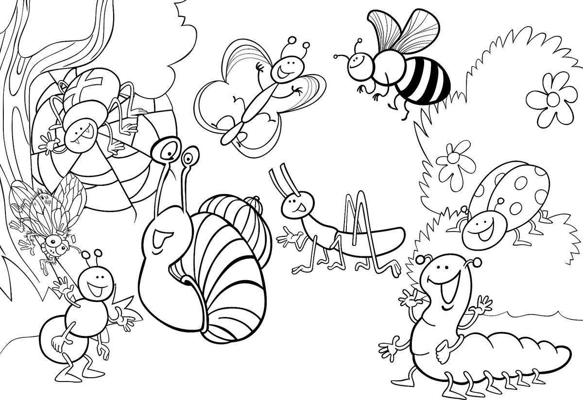 Insect coloring pages free fun printable coloring pages of bugs for kids to color printables mom