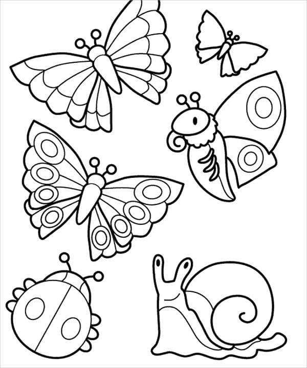 Butterfly coloring pages