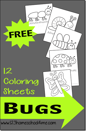 Ððð free printable simple bug and insect coloring pages for kids