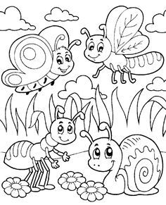 Insect coloring pages