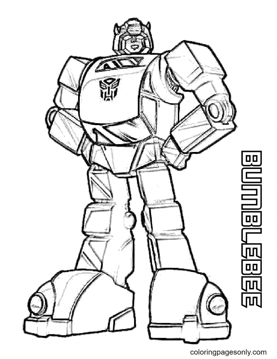 Bumblebee coloring pages