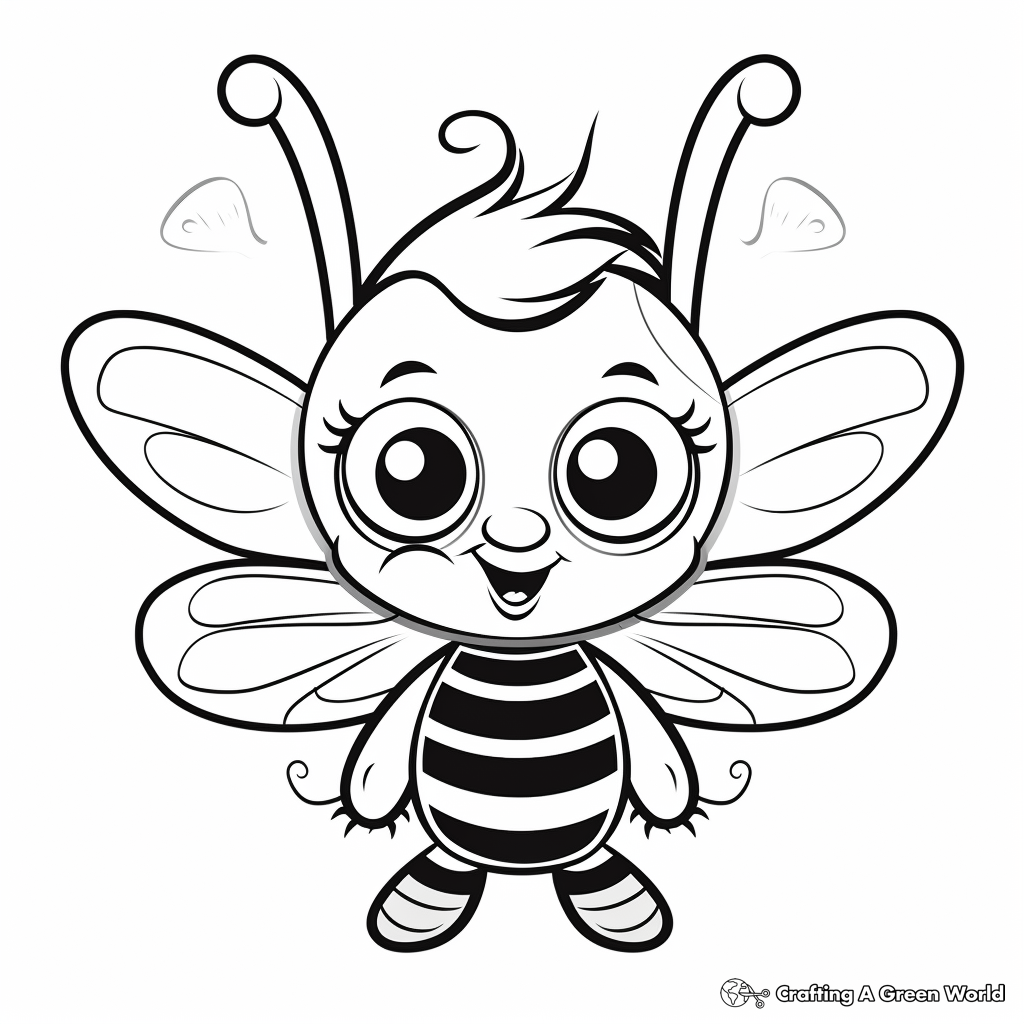 Bumble bee coloring pages