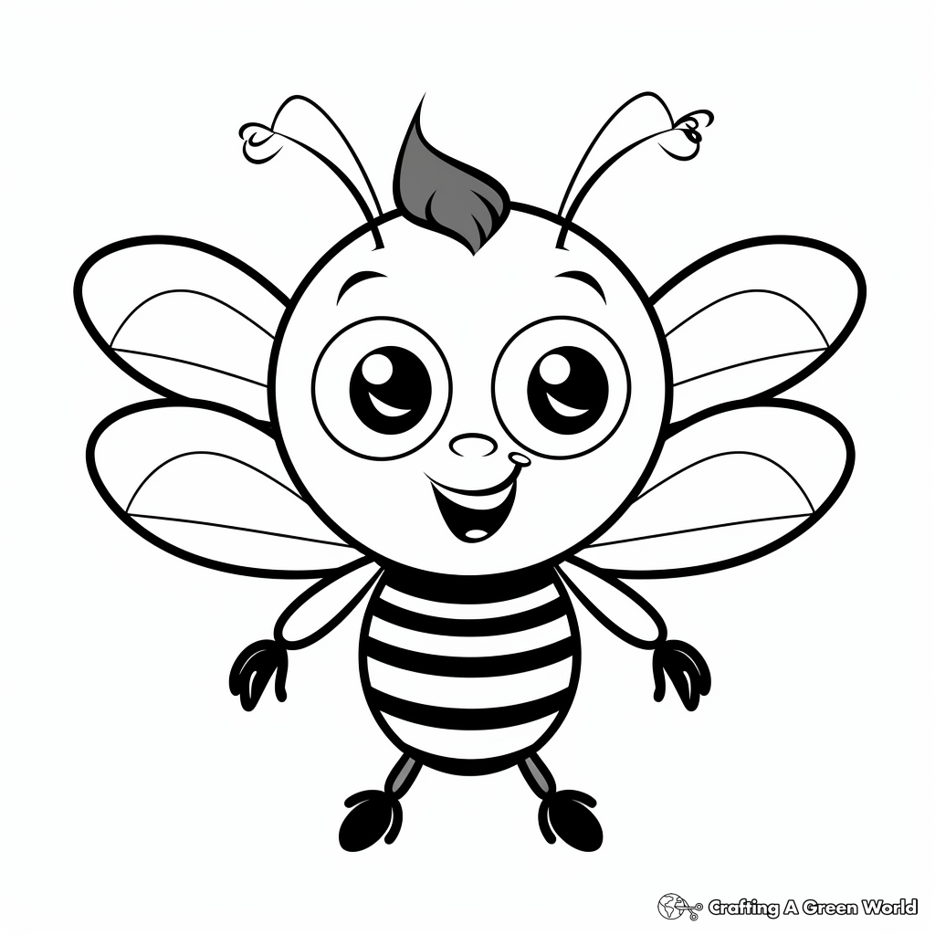 Bumble bee coloring pages