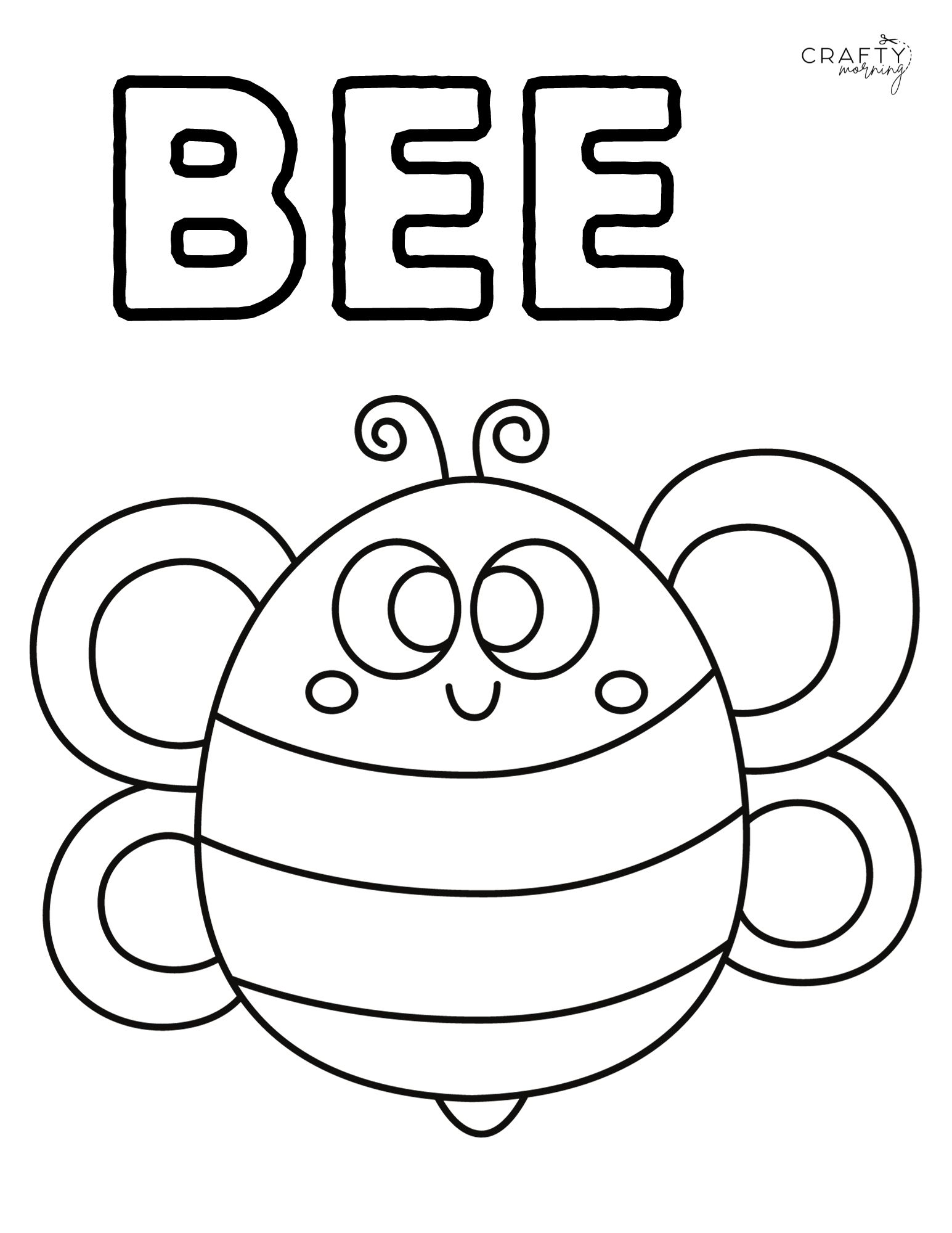 Bee coloring pages to print