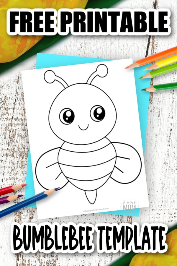 Free printable bumble bee template â simple mom project