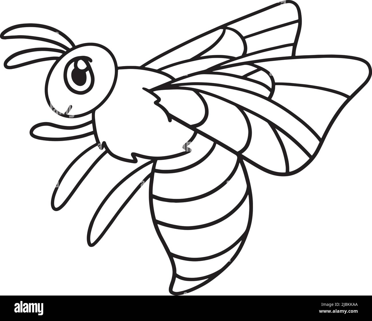 Bee coloring cut out stock images pictures