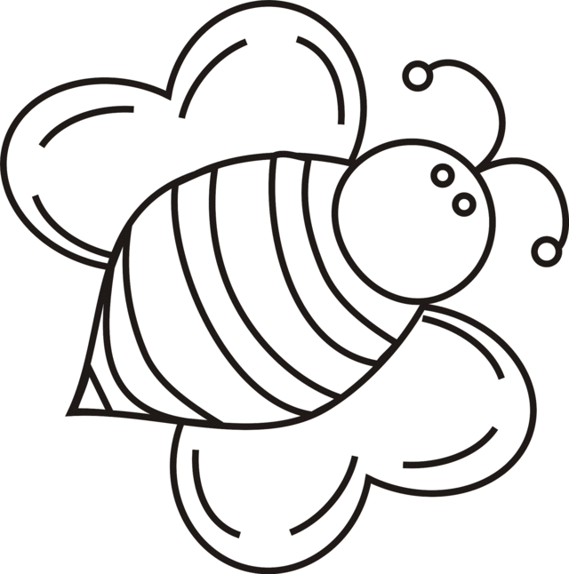 Bee coloring pages â coloringrocks bee printables bee coloring pages bee template