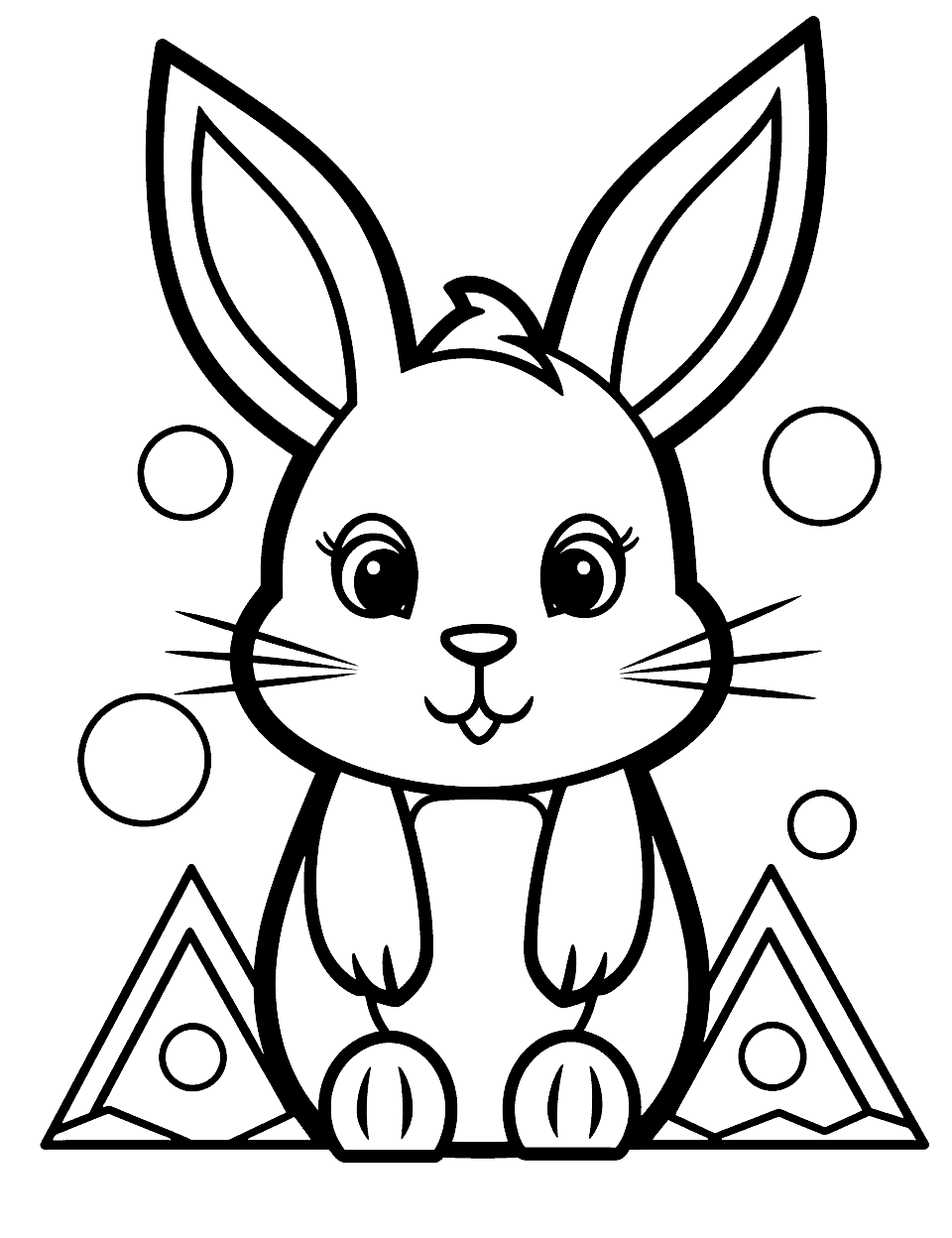 Rabbit bunny coloring pages free printables