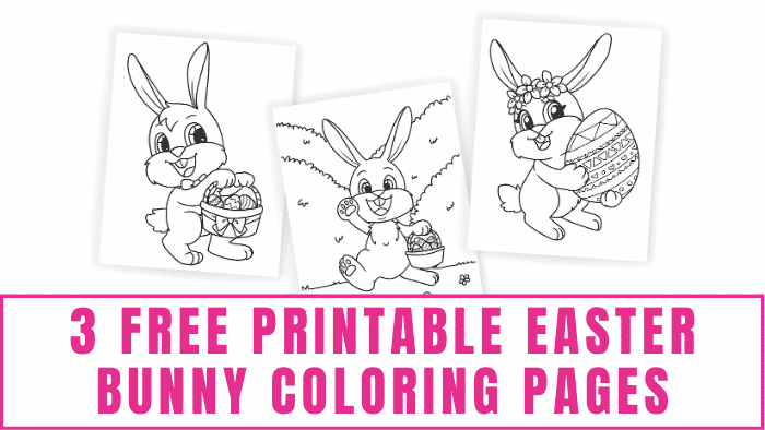 Free printable easter bunny coloring pages