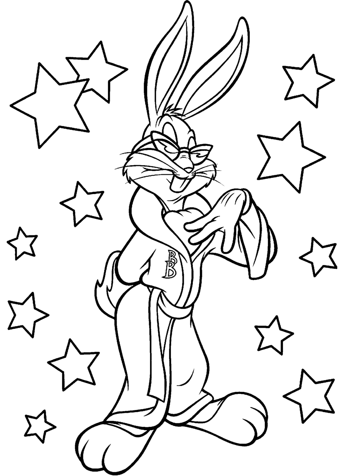 Bunny coloring pages