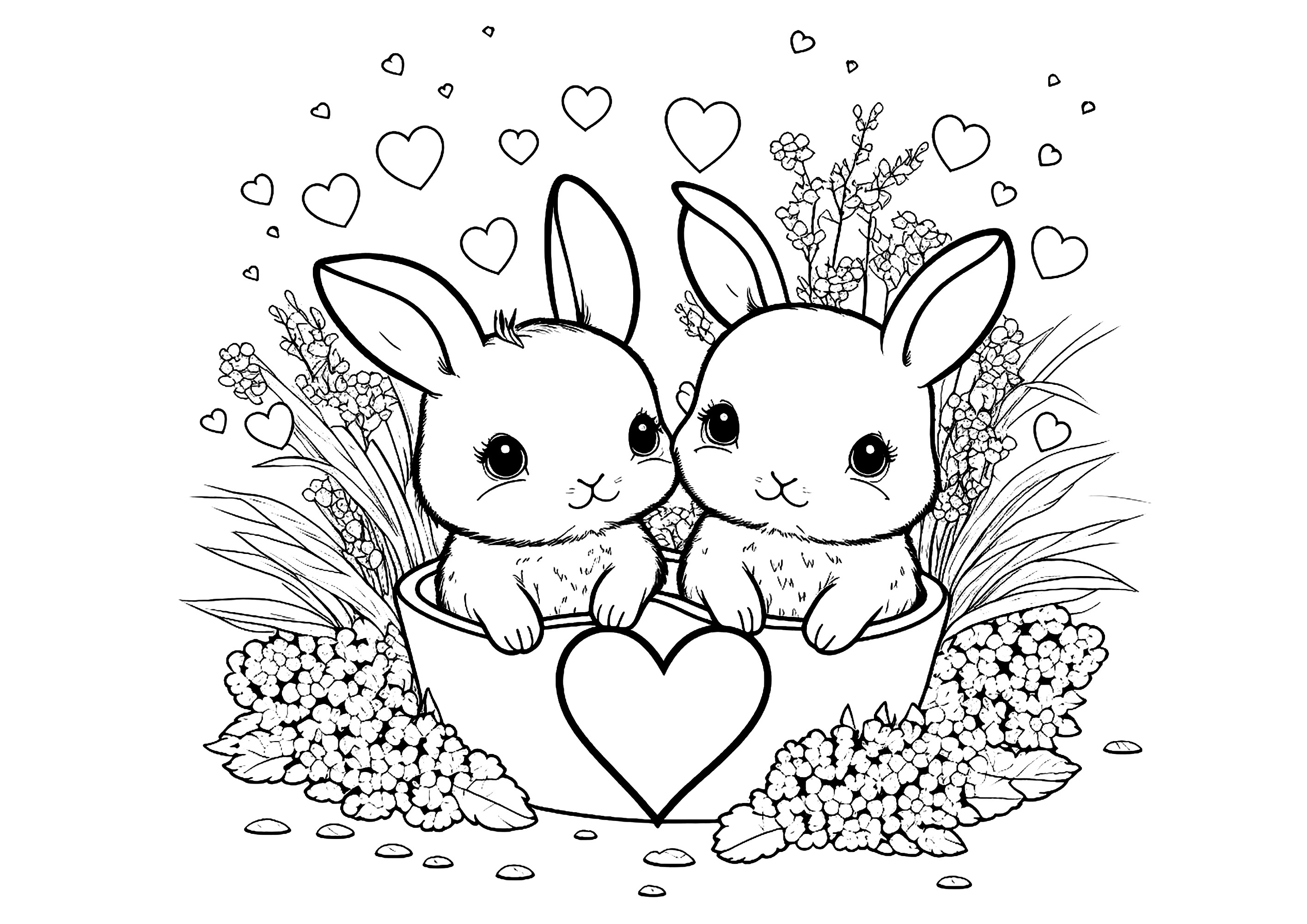 Two little bunnies