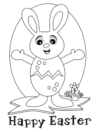 Easter bunny rabbit coloring pages and printable activities