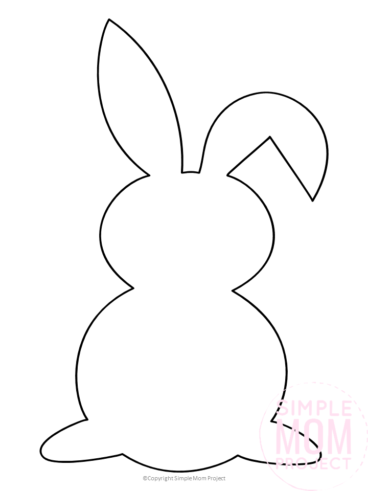 Free printable bunny rabbit templates easter bunny template easter bunny colouring easter templates