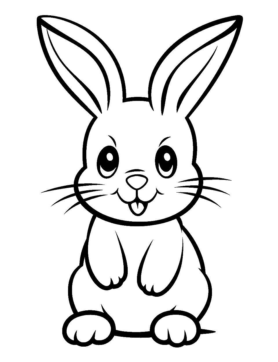 Rabbit bunny coloring pages free printables