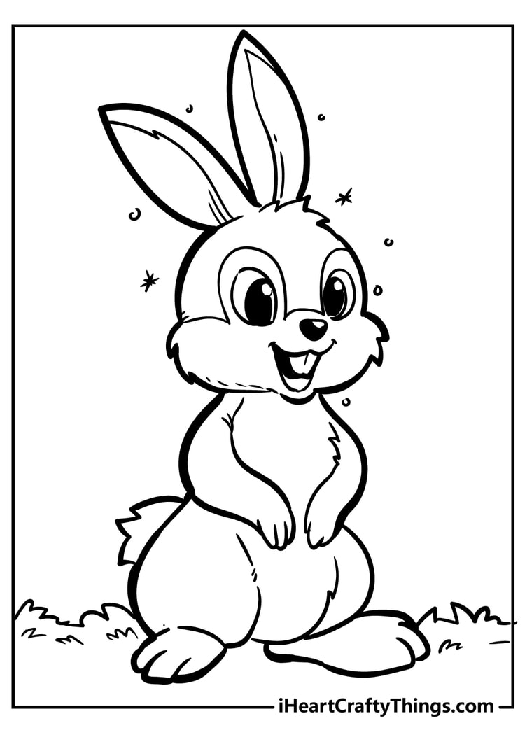 Rabbit coloring pages free printables