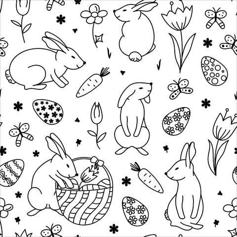 Rabbits coloring pages free coloring pages