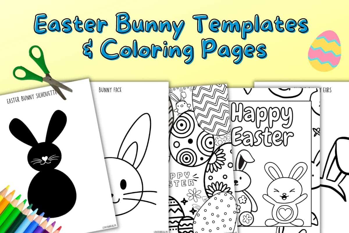 Free printable easter bunny templates â love our real life