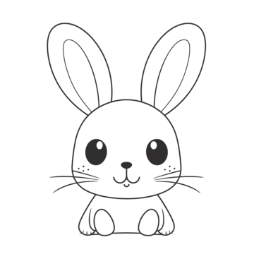 Bunny outline png transparent images free download vector files