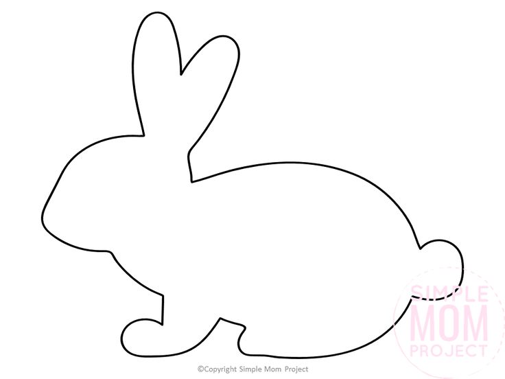 Free printable easter bunny templates for your spring crafts