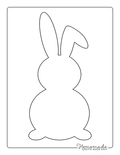 Free printable bunny templates for spring easter crafts