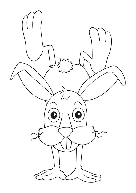 Page bunny silhouette clipart images