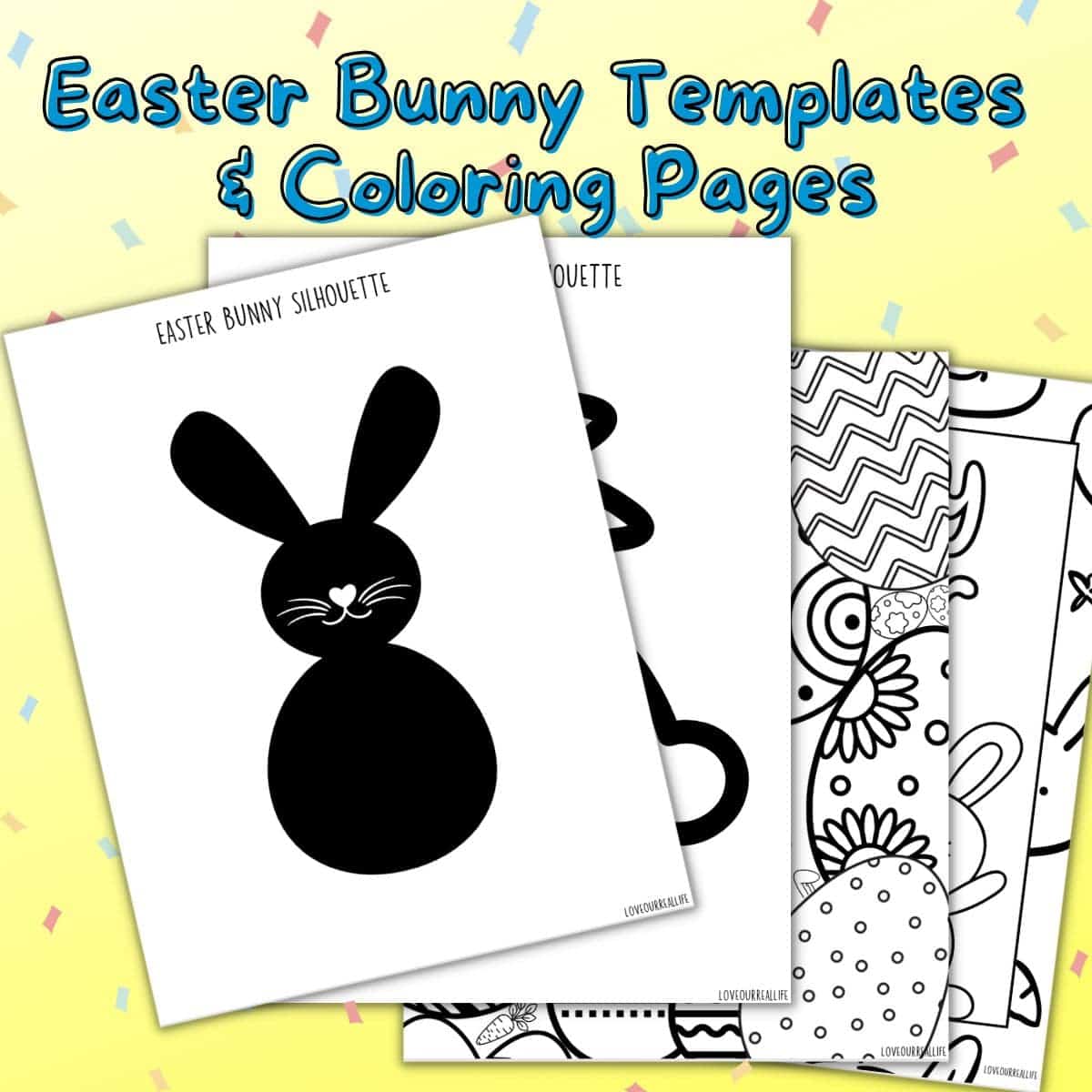 Free printable easter bunny templates â love our real life