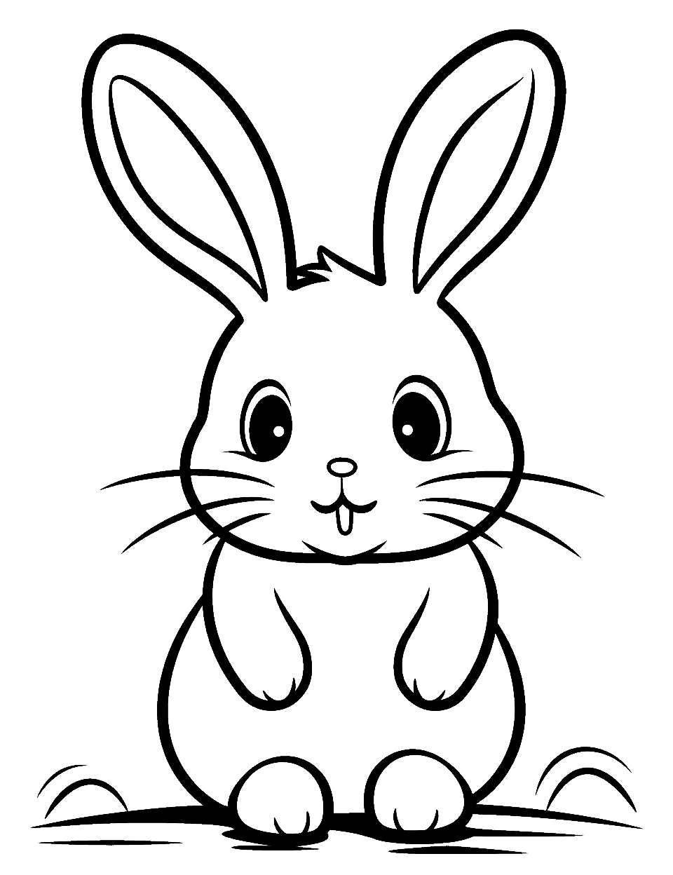 Rabbit bunny coloring pages free printables