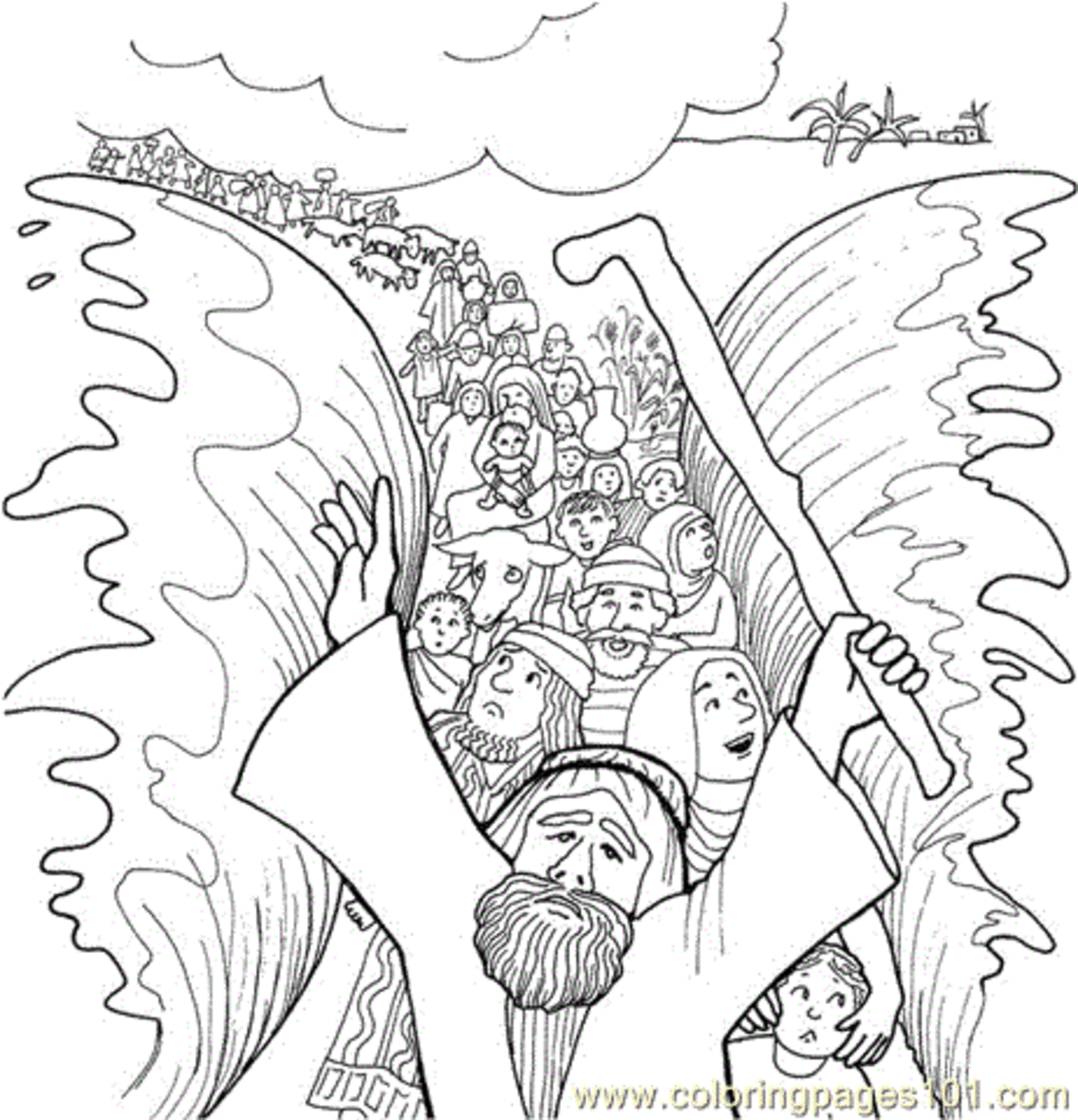 Moses printable coloring pages