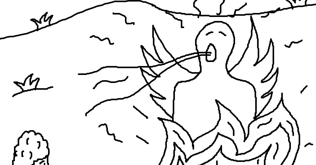 Church house collection blog moses and the burning bush coloring page
