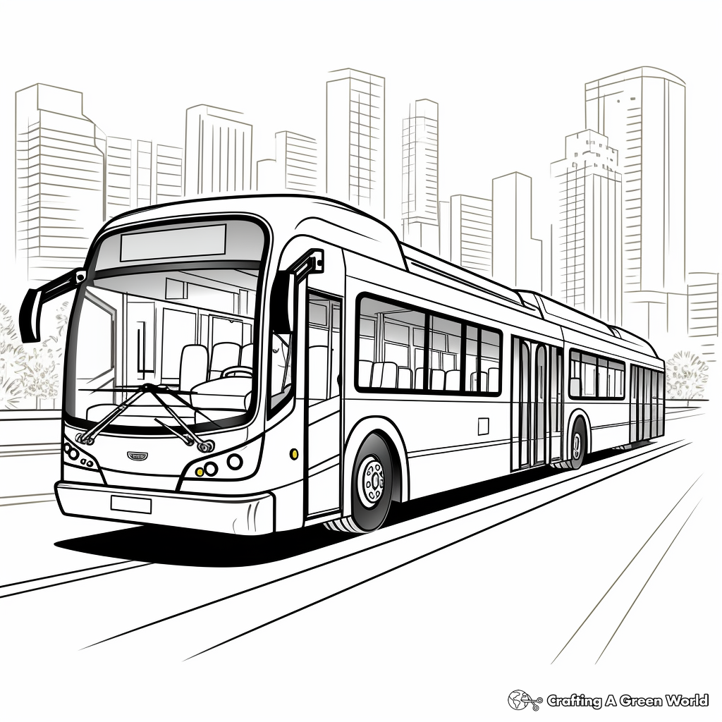 Bus coloring pages